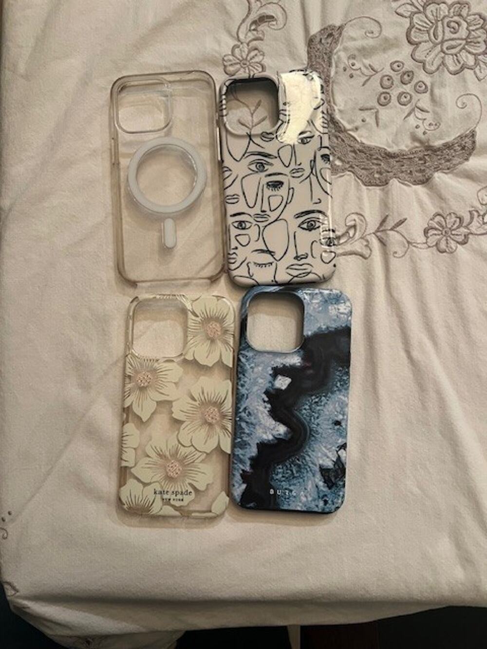 Four (4) Preloved iPhone 13 Pro Max Fashion Phone Cases
